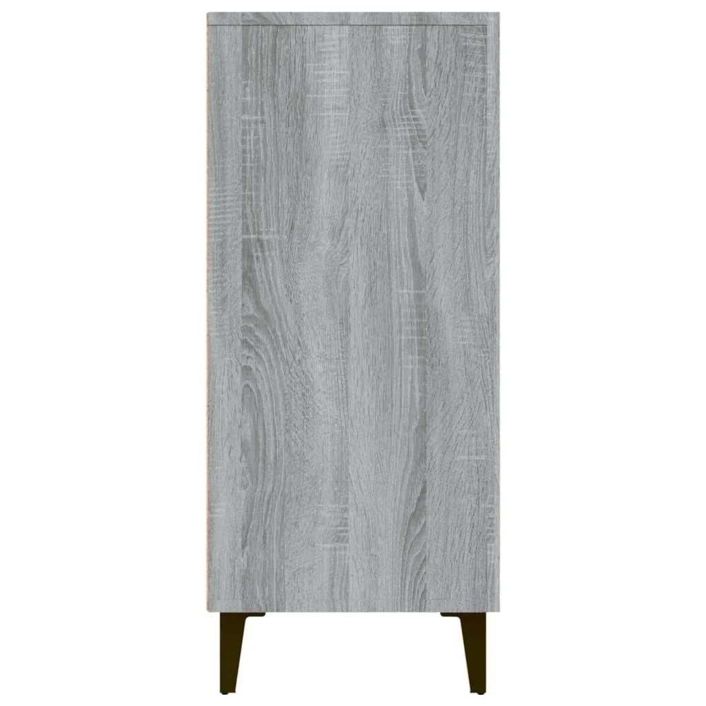 Šoninė spintelė, pilka ąžuolo, 90x34x80cm, apdirbta mediena