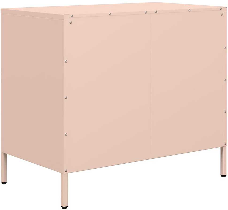 Šoninė spintelė, rožinė, 68x39x58,5cm, šaltai valcuotas plienas