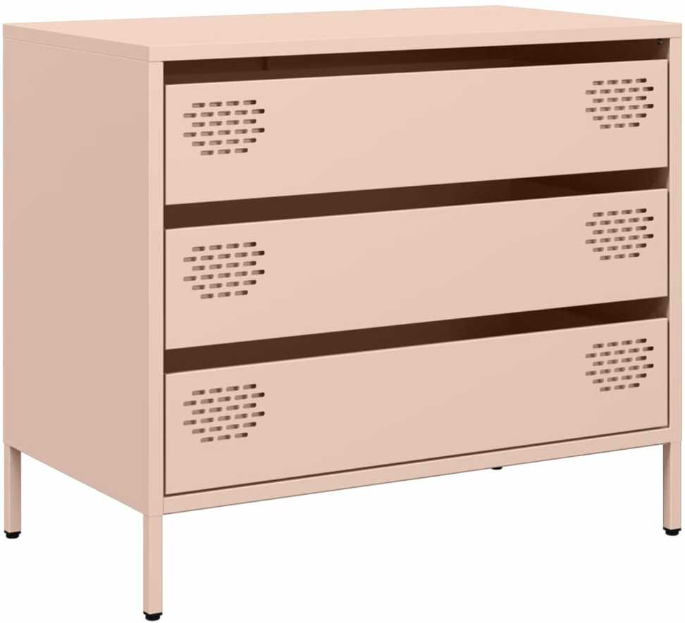 Šoninė spintelė, rožinė, 68x39x58,5cm, šaltai valcuotas plienas
