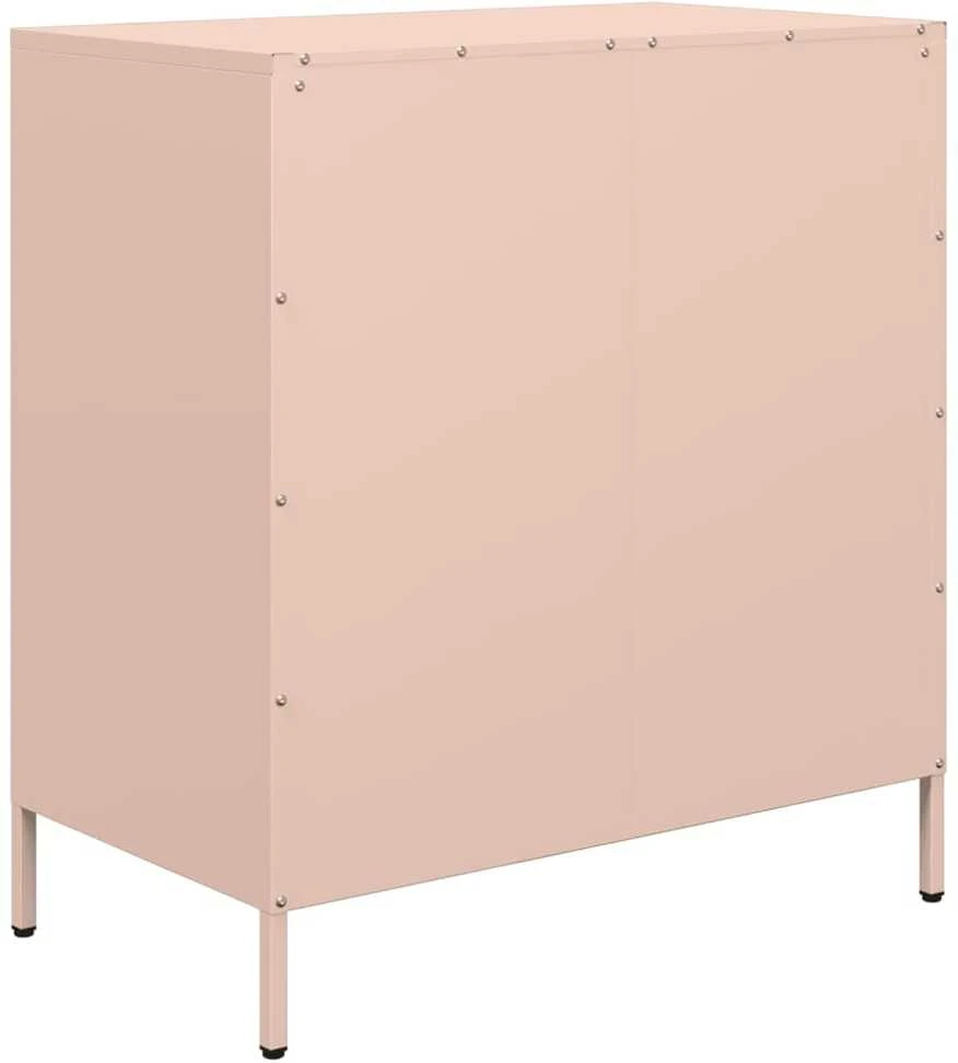 Šoninė spintelė, rožinė, 68x39x73,5cm, šaltai valcuotas plienas