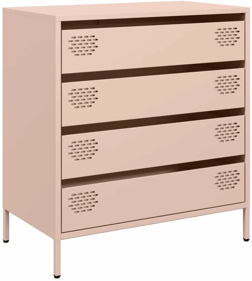 Šoninė spintelė, rožinė, 68x39x73,5cm, šaltai valcuotas plienas