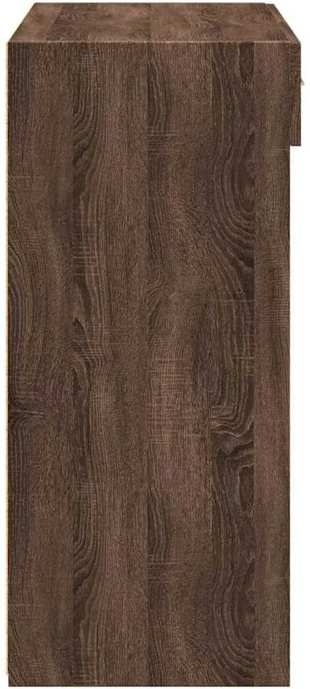 Šoninė spintelė, ruda ąžuolo, 80x42,5x93cm, apdirbta mediena