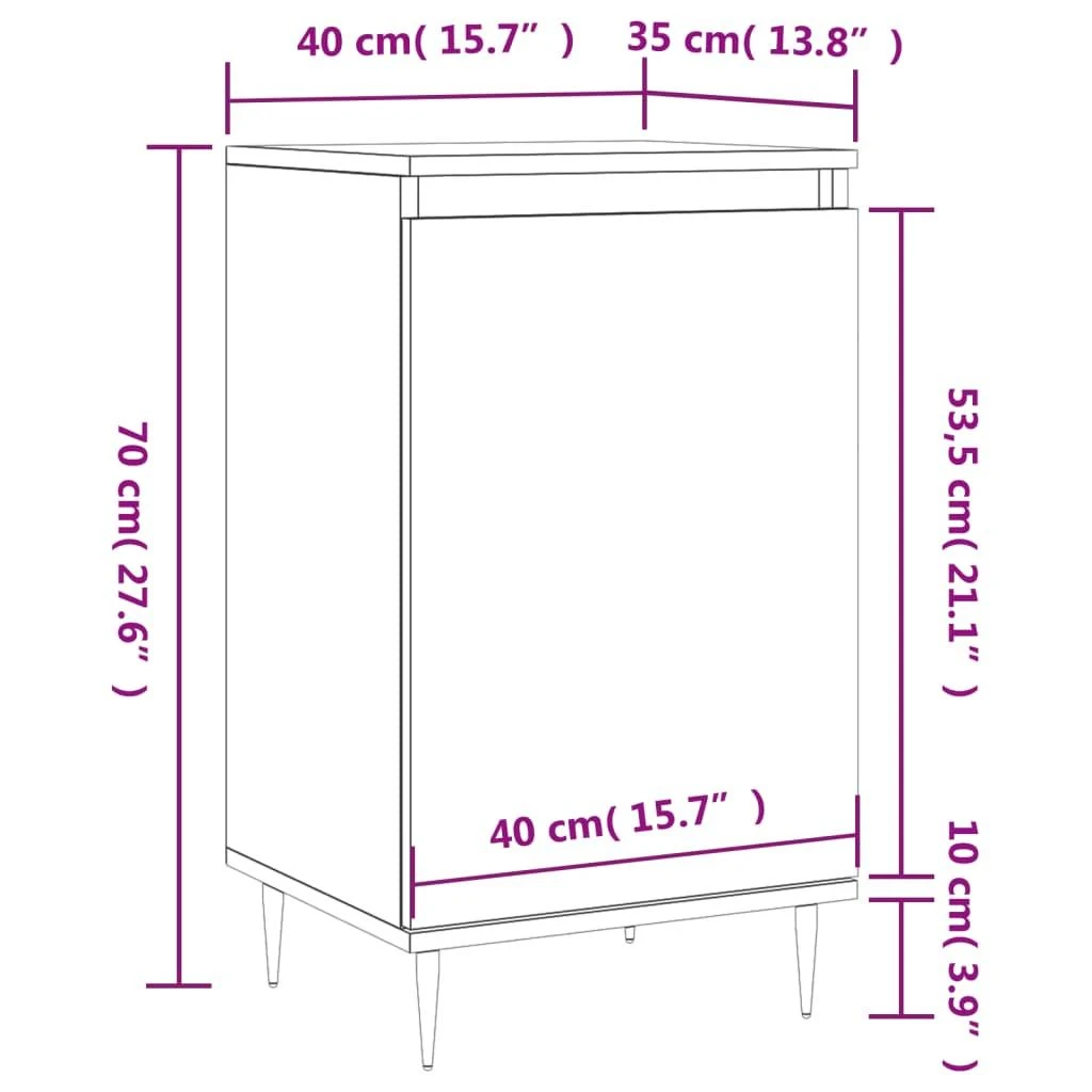 Šoninė spintelė, sonoma ąžuolo, 40x35x70cm, apdirbta mediena