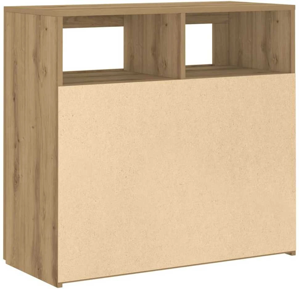 Šoninė spintelė su LED, artisano, 80x35x75cm, apdirbta mediena