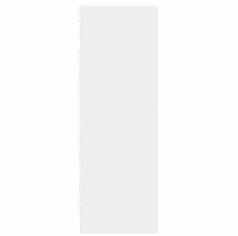 Šoninė spintelė su LED, balta, 42,5x34x100cm, apdirbta mediena