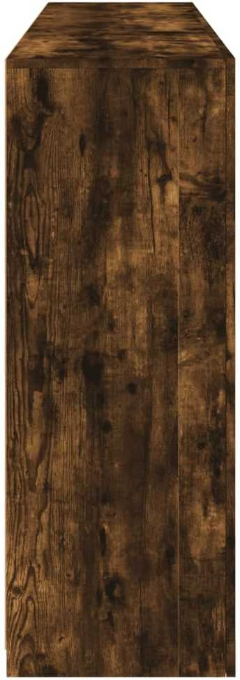 Šoninė spintelė su LED lemputėmis, dūminio ąžuolo, 162x37x100cm