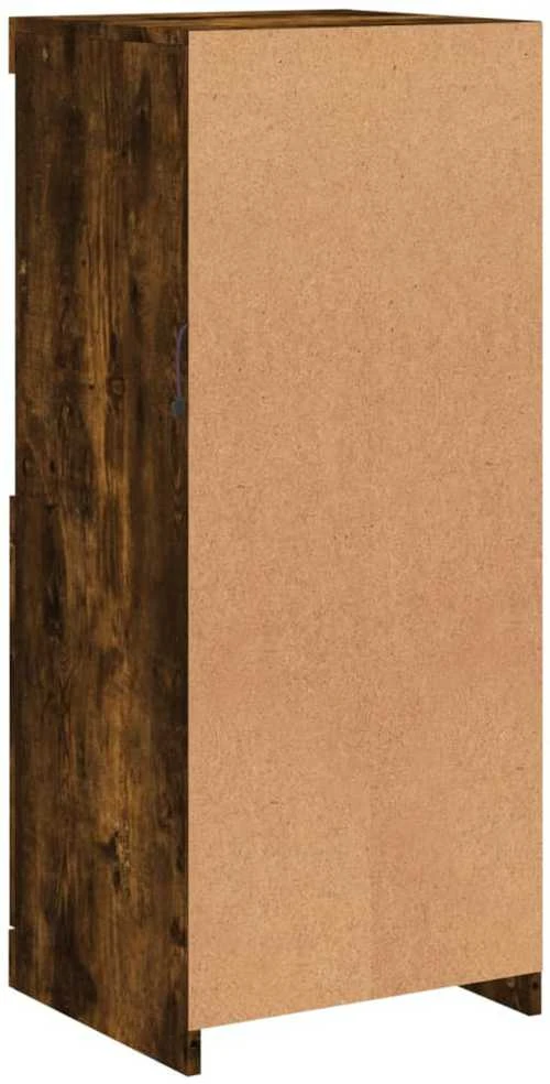 Šoninė spintelė su LED lemputėmis, dūminio ąžuolo, 41x37x100cm