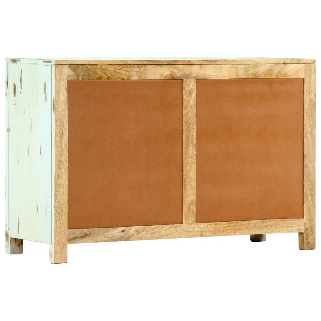 Šoninė spintelė, švies. mėl. sp., 110x35x70cm, mango med. mas.
