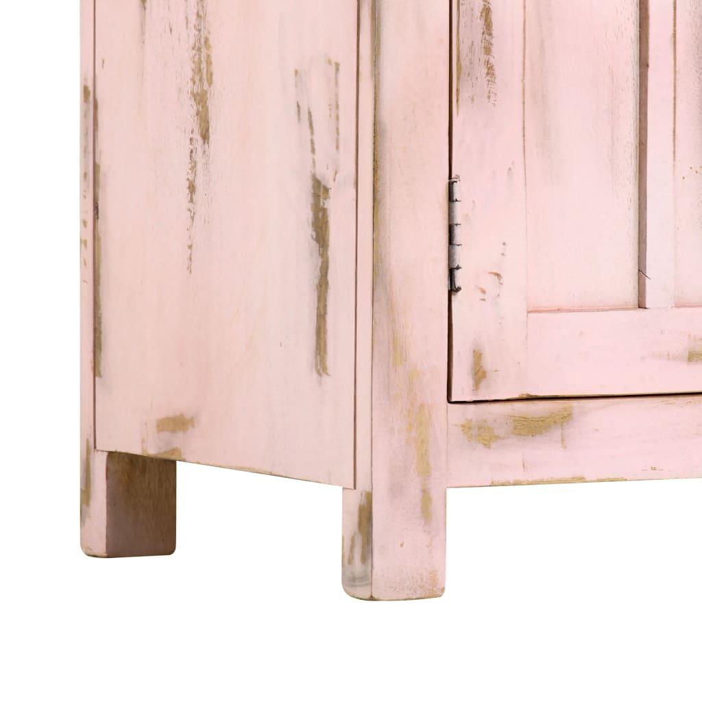 Šoninė spintelė, švies. rož. sp., 110x35x70cm, mango med. mas.