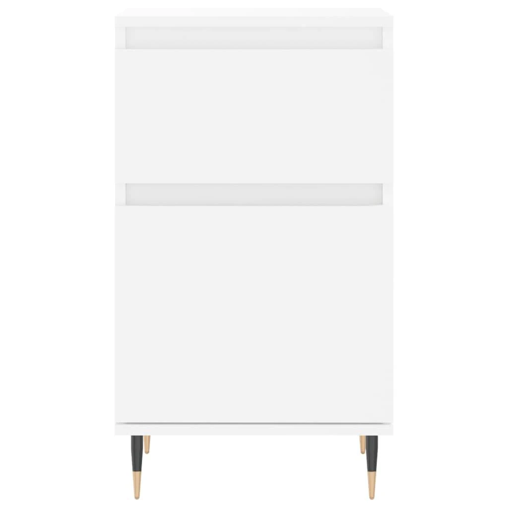 Šoninės spintelės, 2vnt., baltos, 40x35x70cm, apdirbta mediena