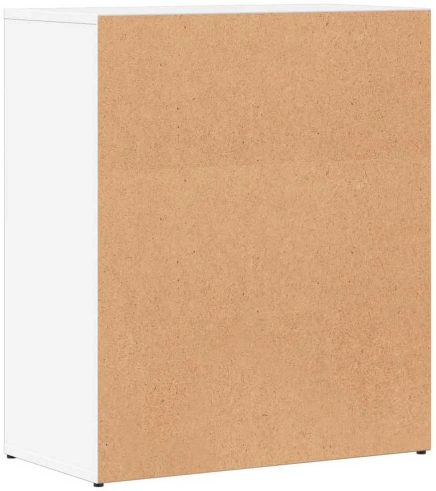 Šoninės spintelės, 2vnt., baltos, 60x31x70cm, apdirbta mediena