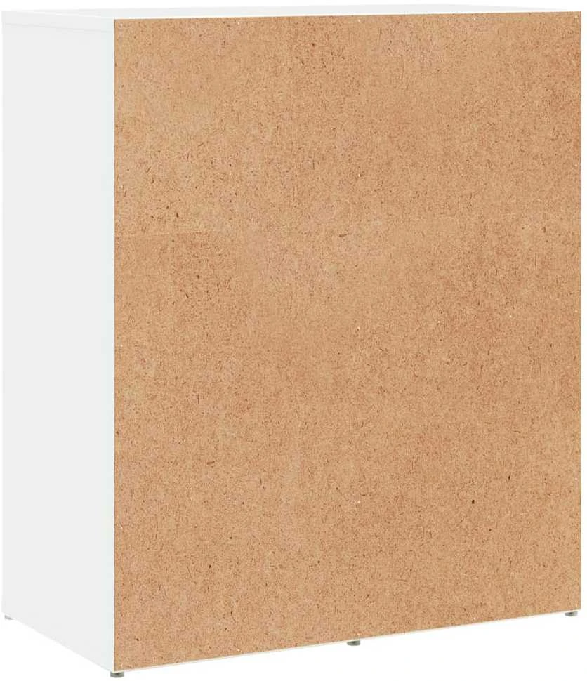 Šoninės spintelės, 2vnt., baltos, 60x31x70cm, apdirbta mediena