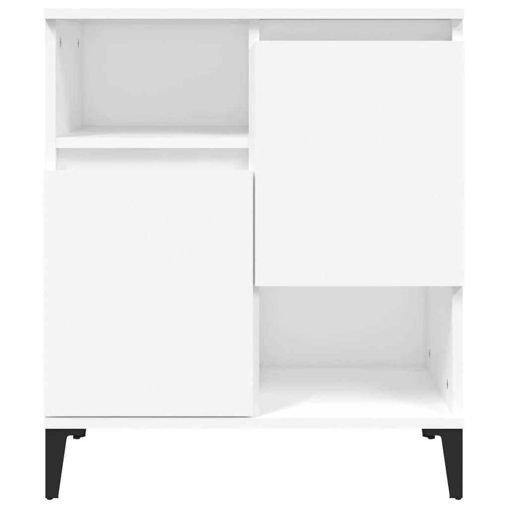 Šoninės spintelės, 2vnt., baltos, 60x35x70cm, apdirbta mediena