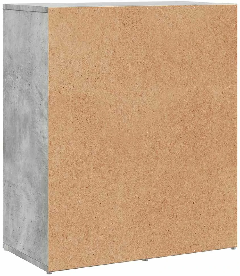 Šoninės spintelės, 2vnt., betono, 60x31x70cm, apdirbta mediena