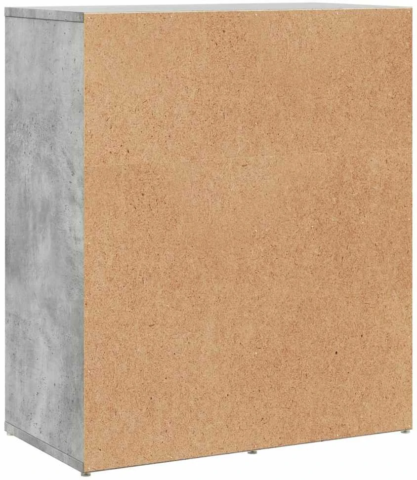 Šoninės spintelės, 2vnt., betono, 60x31x70cm, apdirbta mediena