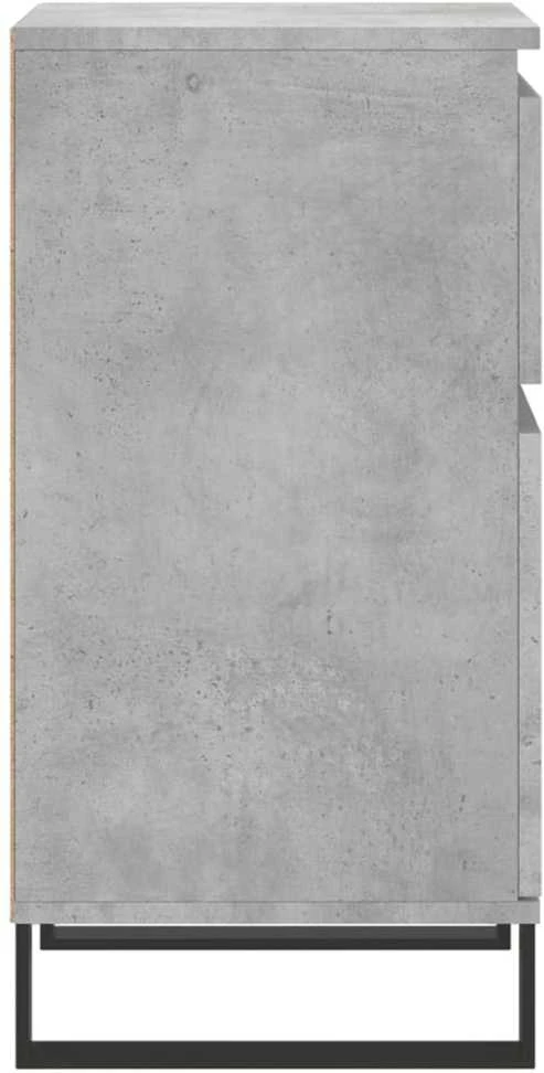 Šoninės spintelės, 2vnt., betono pilkos, 40x35x70cm, mediena