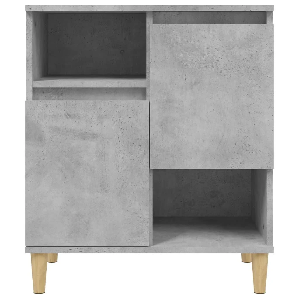 Šoninės spintelės, 2vnt., betono pilkos, 60x35x70cm, mediena