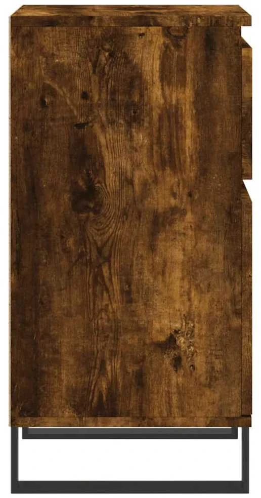 Šoninės spintelės, 2vnt., dūminio ąžuolo, 40x35x70cm, mediena
