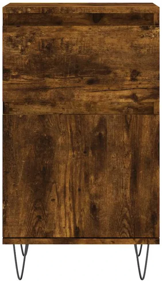 Šoninės spintelės, 2vnt., dūminio ąžuolo, 40x35x70cm, mediena