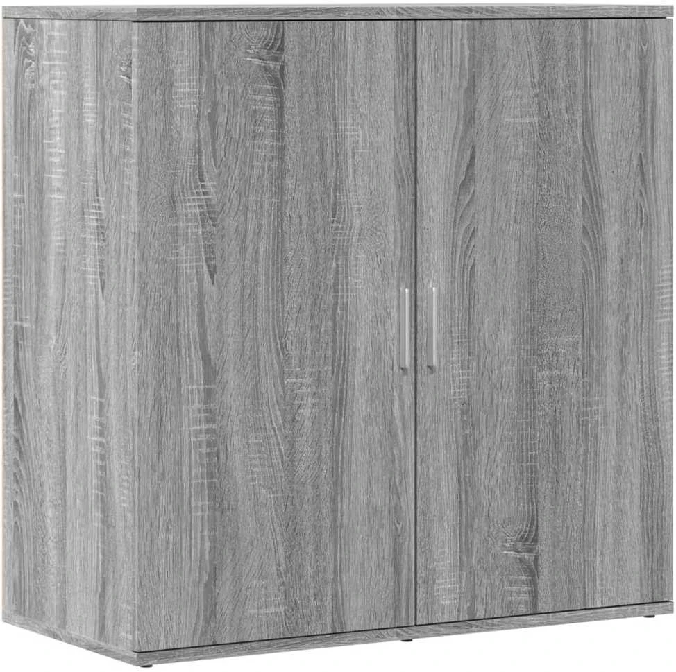 Šoninės spintelės, 2vnt., pilkos ąžuolo, 79x38x80cm, mediena
