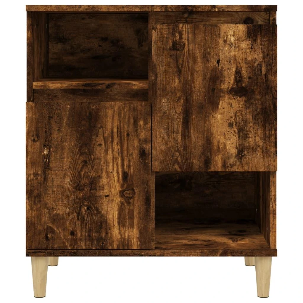 Šoninės spintelės, 3vnt., dūminio ąžuolo, 60x35x70cm, mediena