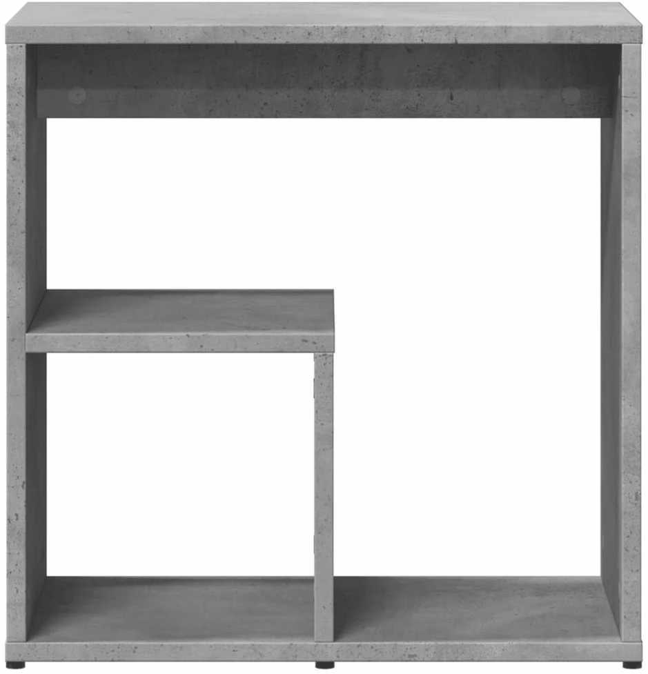 Šoniniai staliukai, 2vnt., betono, 50x30x50cm, apdirbta mediena