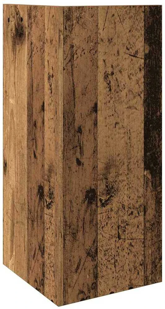 Šoniniai staliukai su lentyna, 2vnt., medienos, 25,5x27x60cm