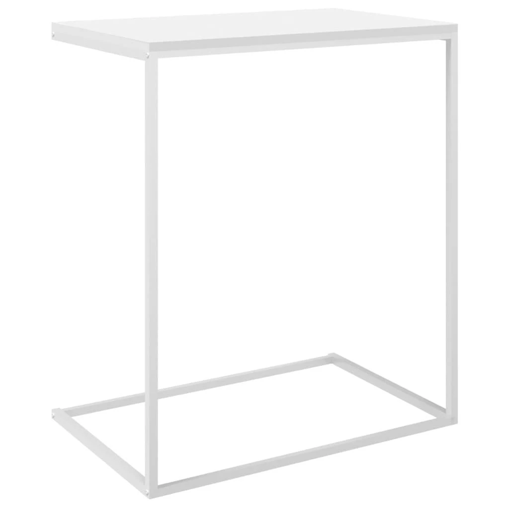 Šoninis staliukas, baltos spalvos, 55x35x66cm, mediena