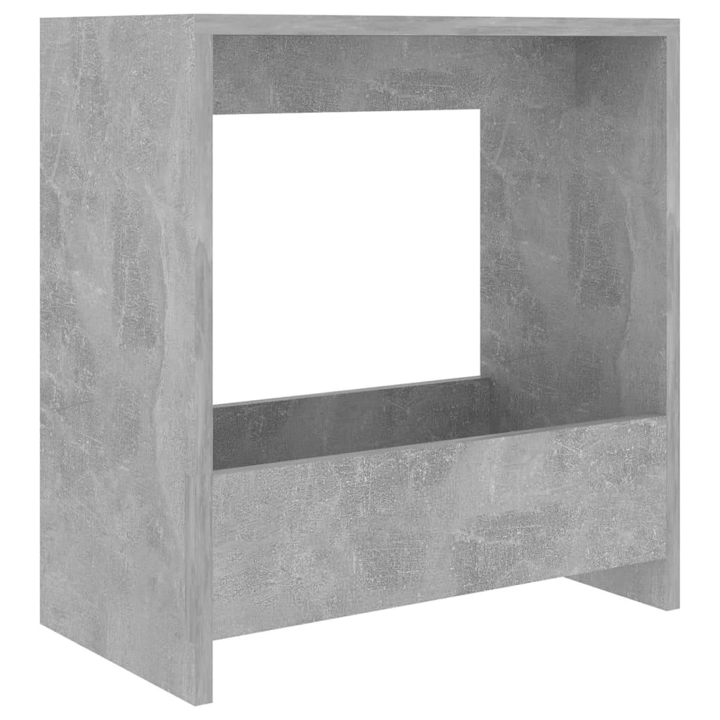 Šoninis staliukas, betono pilkas, 50x26x50cm, apdirbta mediena