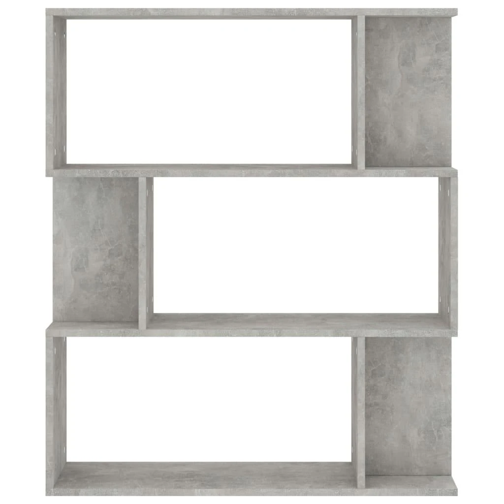 Spintelė knygoms/kambario pertvara, betono, 80x24x96cm, mediena