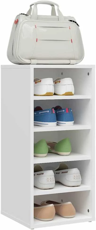 Spintelė batams, baltos spalvos, 31,5x35x70cm, apdirbta mediena