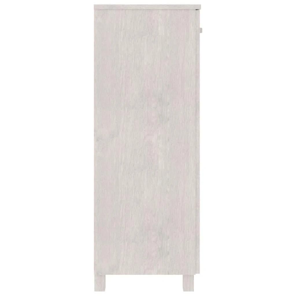 Batų spintelė HAMAR, balta, 85x40x108cm, pušies masyvas
