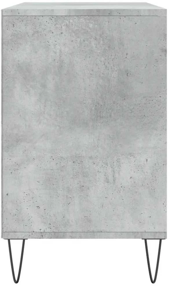 Spintelė batams, betono pilka, 102x36x60cm, apdirbta mediena