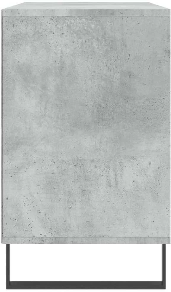 Spintelė batams, betono pilka, 102x36x60cm, apdirbta mediena