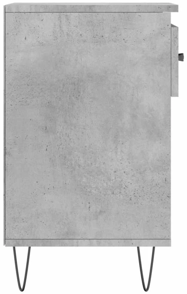 Spintelė batams, betono pilka, 102x36x60cm, apdirbta mediena