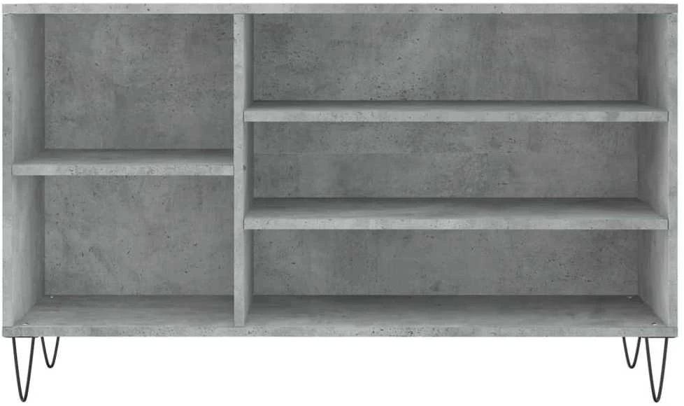 Spintelė batams, betono pilka, 102x36x60cm, apdirbta mediena