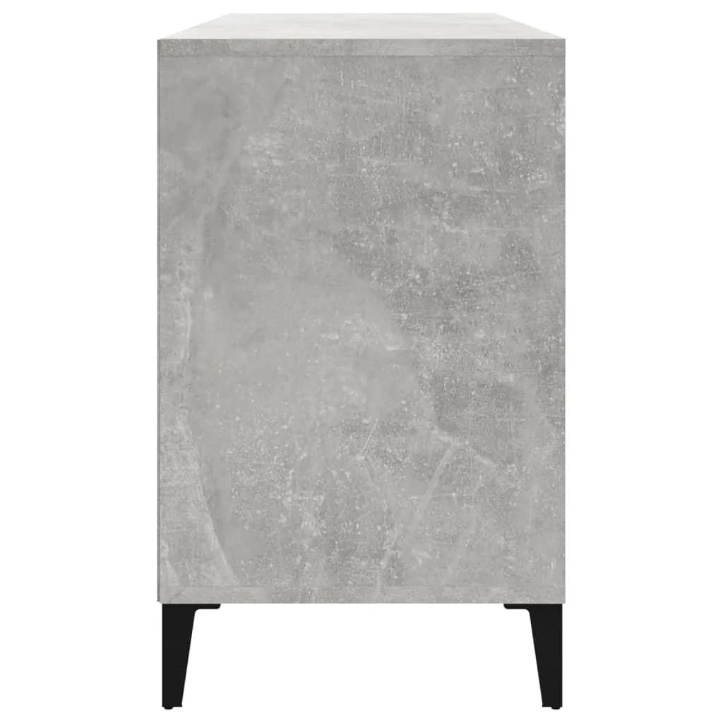 Spintelė batams, betono pilka, 102x36x60cm, apdirbta mediena