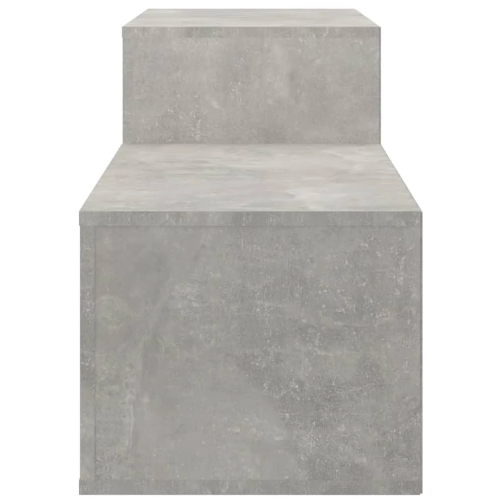 Spintelė batams, betono pilka, 150x35x45cm, apdirbta mediena