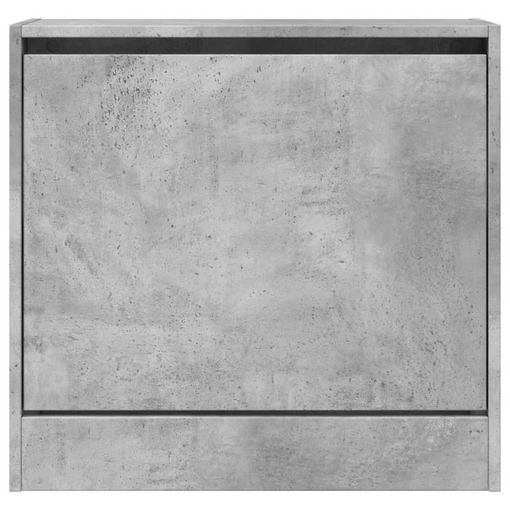 Spintelė batams, betono pilka, 60x21x57cm, apdirbta mediena