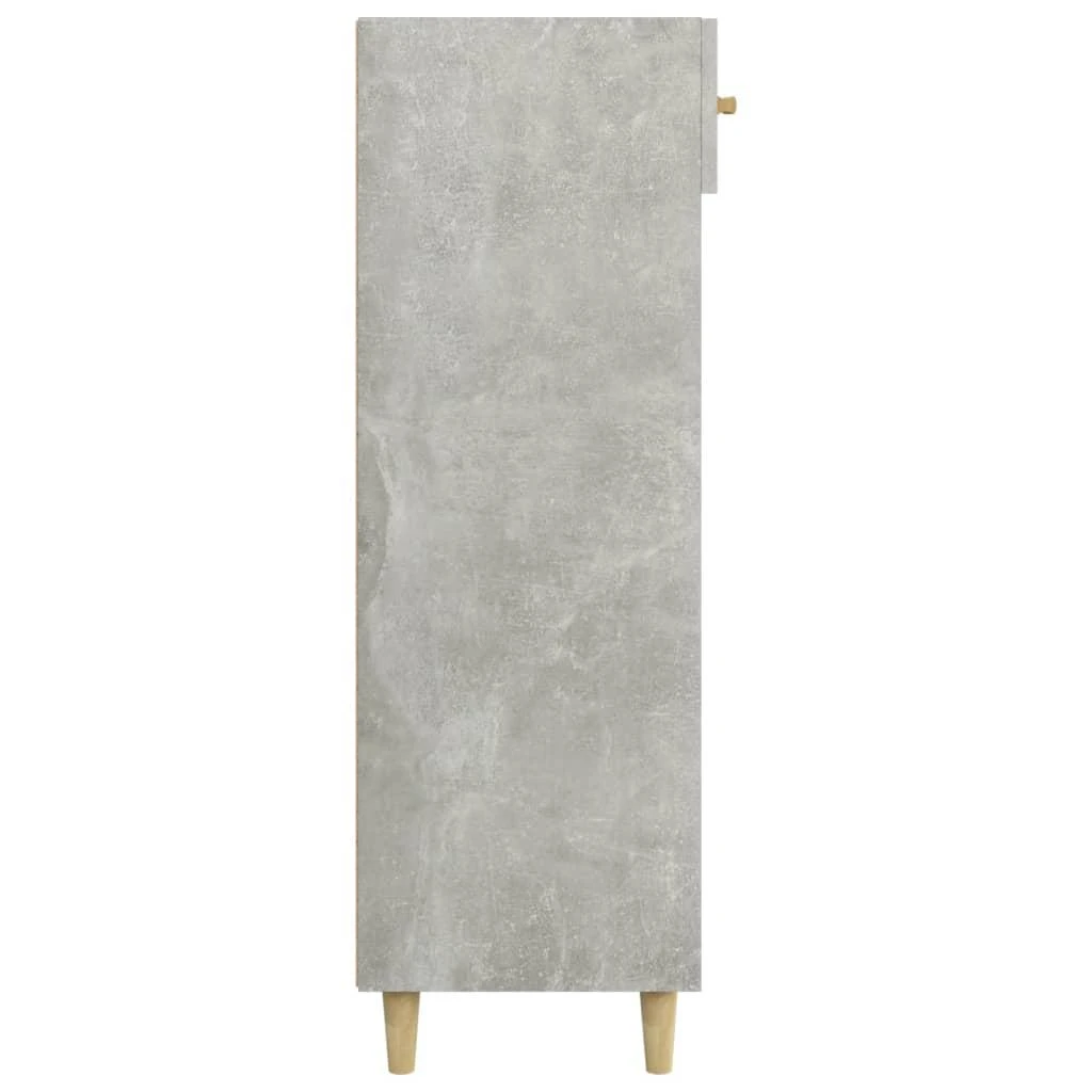 Spintelė batams, betono pilka, 60x35x105cm, apdirbta mediena