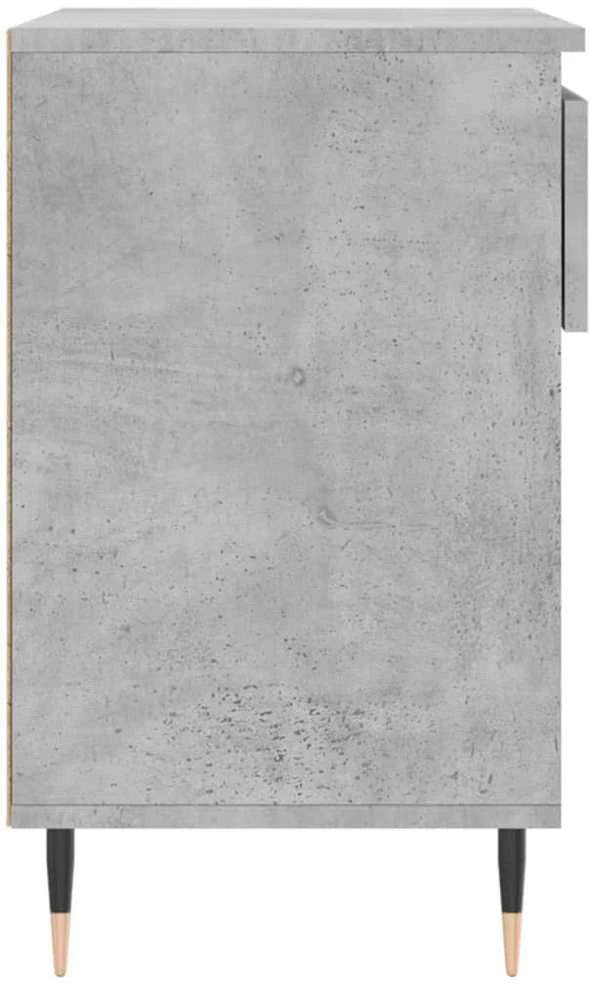 Spintelė batams, betono pilka, 70x36x60cm, apdirbta mediena