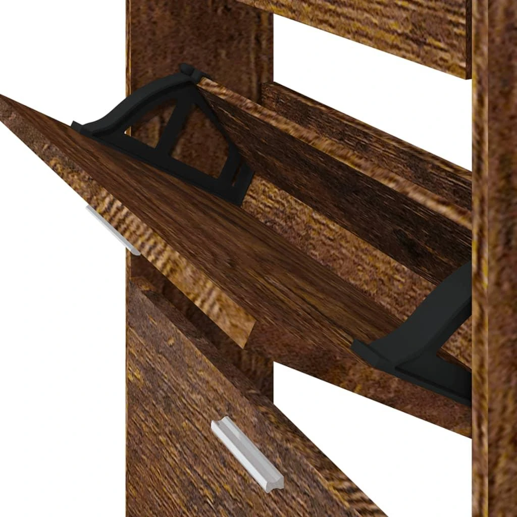 Spintelė batams, dūminio ąžuolo, 59x17x108cm, apdirbta mediena
