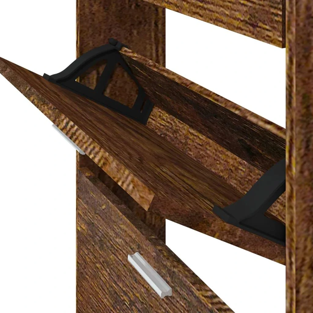 Spintelė batams, dūminio ąžuolo, 59x17x150cm, apdirbta mediena