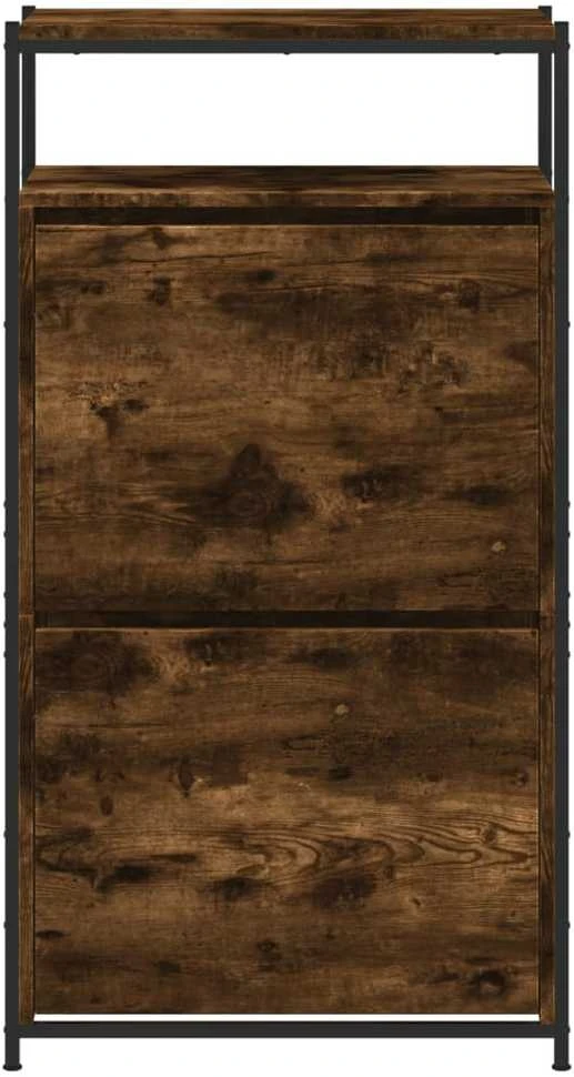 Spintelė batams, dūminio ąžuolo, 60x34x112cm, apdirbta mediena