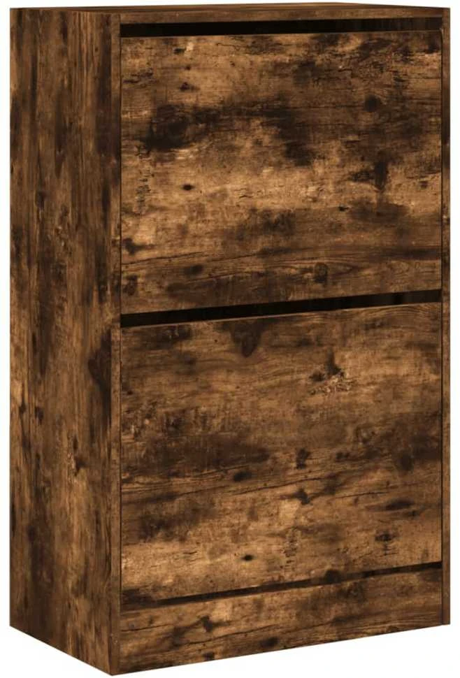 Spintelė batams, dūminio ąžuolo, 60x34x96,5cm, apdirbta mediena