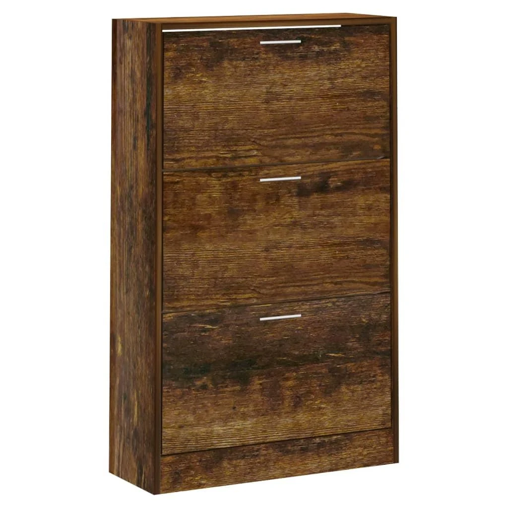 Spintelė batams, dūminio ąžuolo, 63x24x103cm, apdirbta mediena