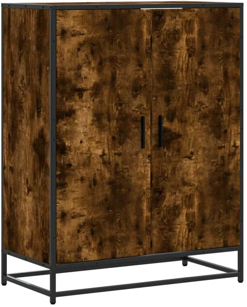 Spintelė batams, dūminio ąžuolo, 75x38x97,5cm, mediena/metalas