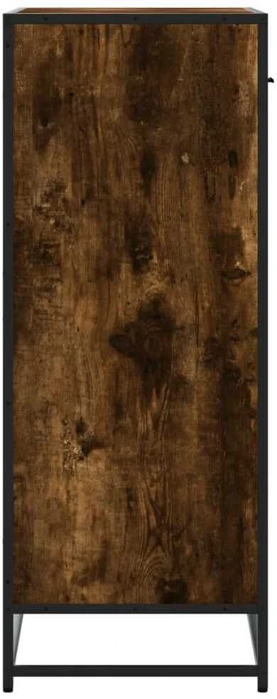 Spintelė batams, dūminio ąžuolo, 75x38x97,5cm, mediena/metalas