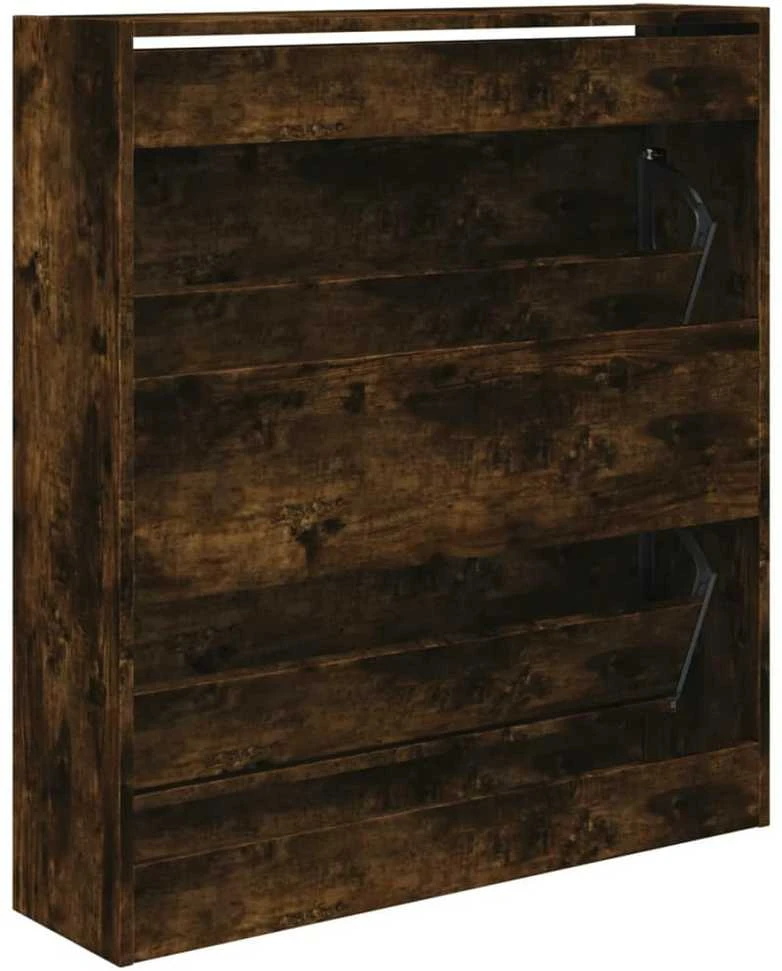 Spintelė batams, dūminio ąžuolo, 80x21x87,5cm, apdirbta mediena