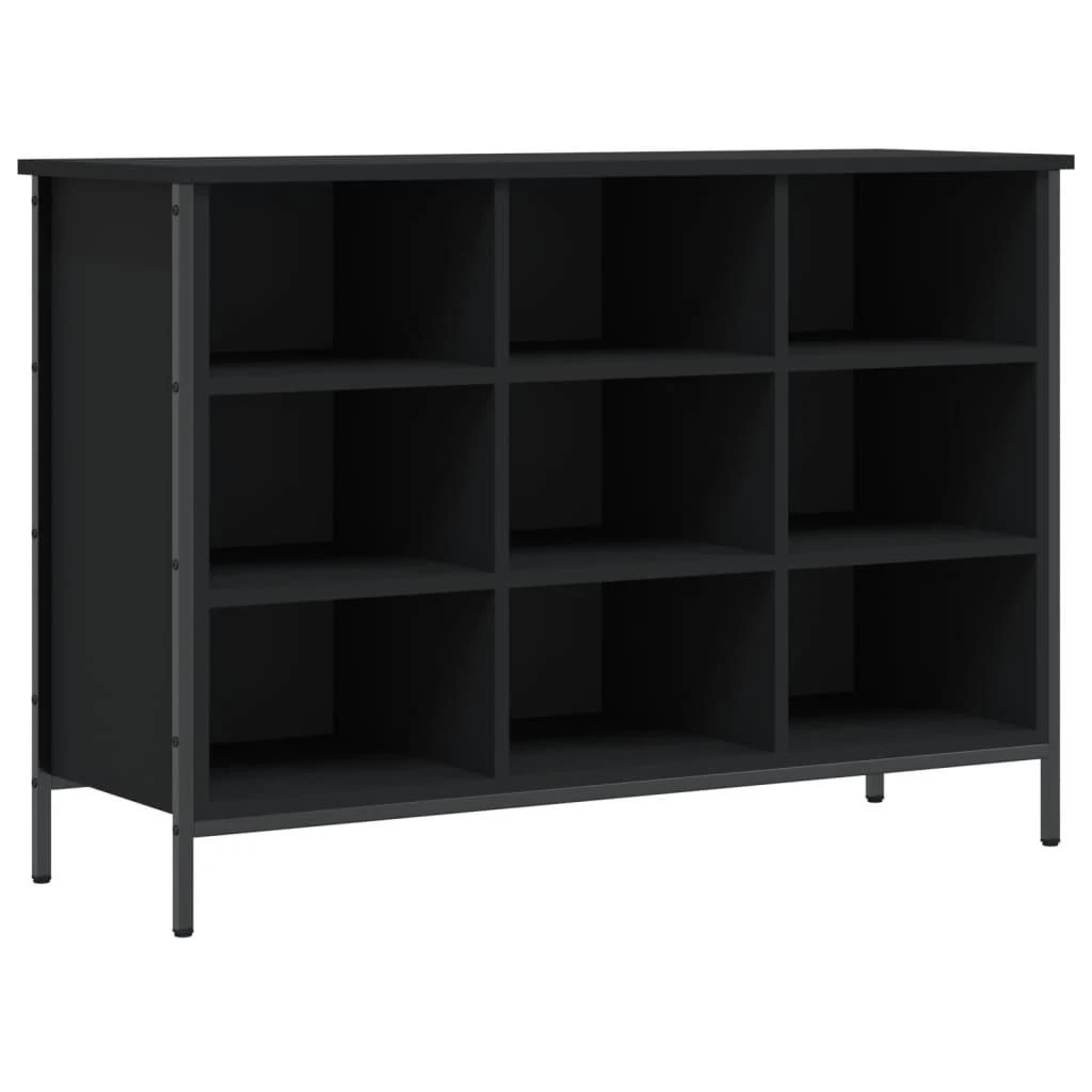 Spintelė batams, juodos spalvos, 100x35x70cm, apdirbta mediena
